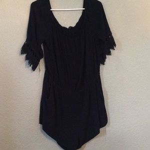 Navy blue romper
